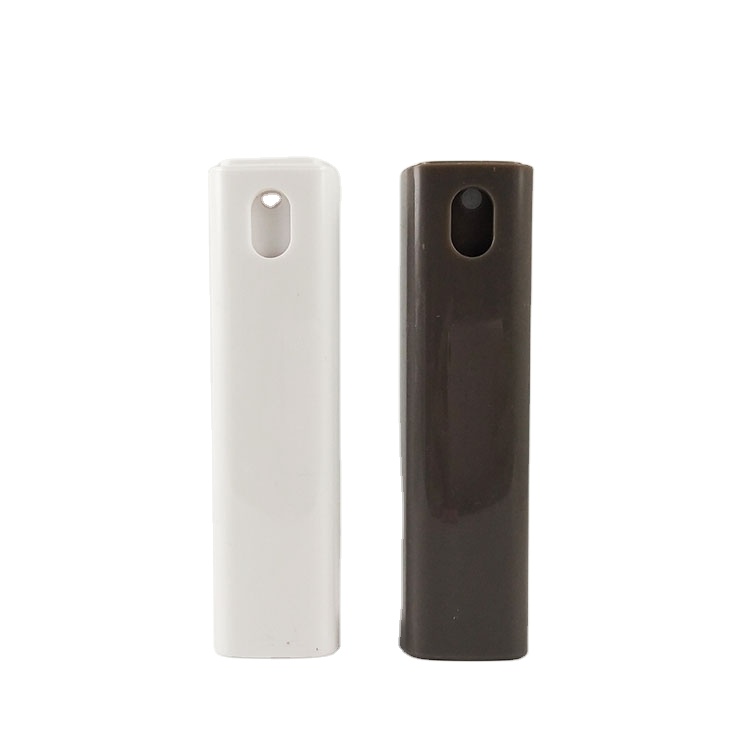 10ml Square Mini Travel Pocket Perfume Atomizer Alcohol Spray Glass Bottle With Plastic Cover Refillable Perfume Bottle
