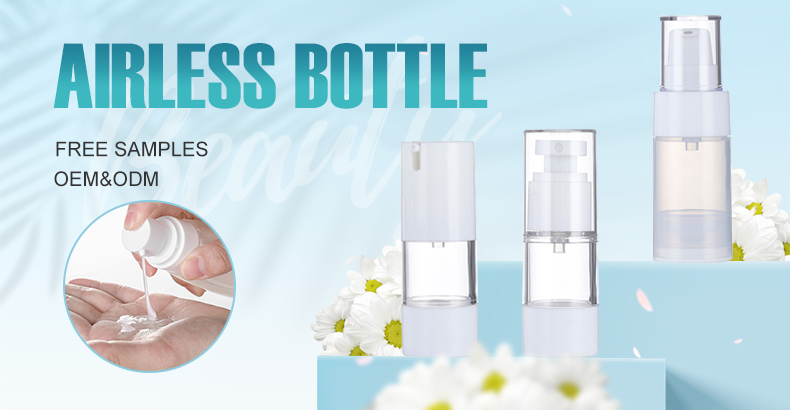 Airless Lotion Pump Bottle Banner