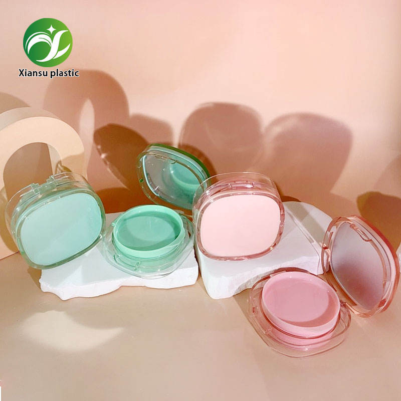 Rectangular Double Layer Transparent Air Cushion Plastic Premium Box Custom Cosmetic Packaging