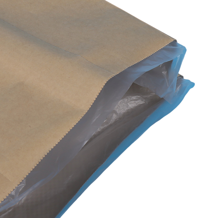 Grease-proof Non-toxic Compostable Packaging Bag Sustainable Plastic PE Kraft Paper Woven Bag