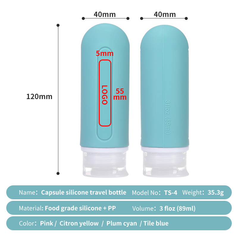 Silicone Traveling Bottles Details