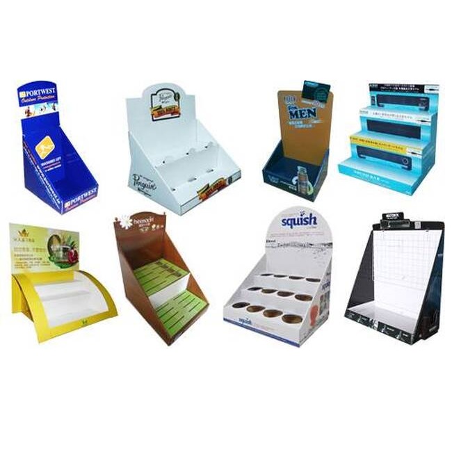 Custom Retail Paper Shelf Ready Display Packaging Box POS Cardboard Corrugated Tear Away Box Paper Display Box