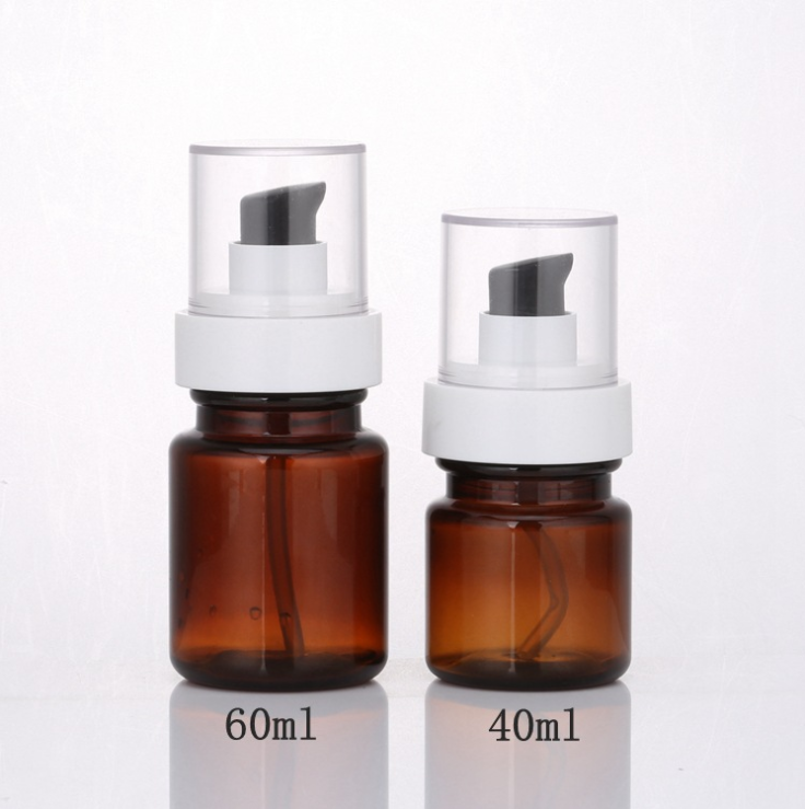 Shampoo and Conditioner Set Plastic Bottle Skincare Beauty Packaging Lotion Pump Bottle Screen Printing 60ml 160ml Factory