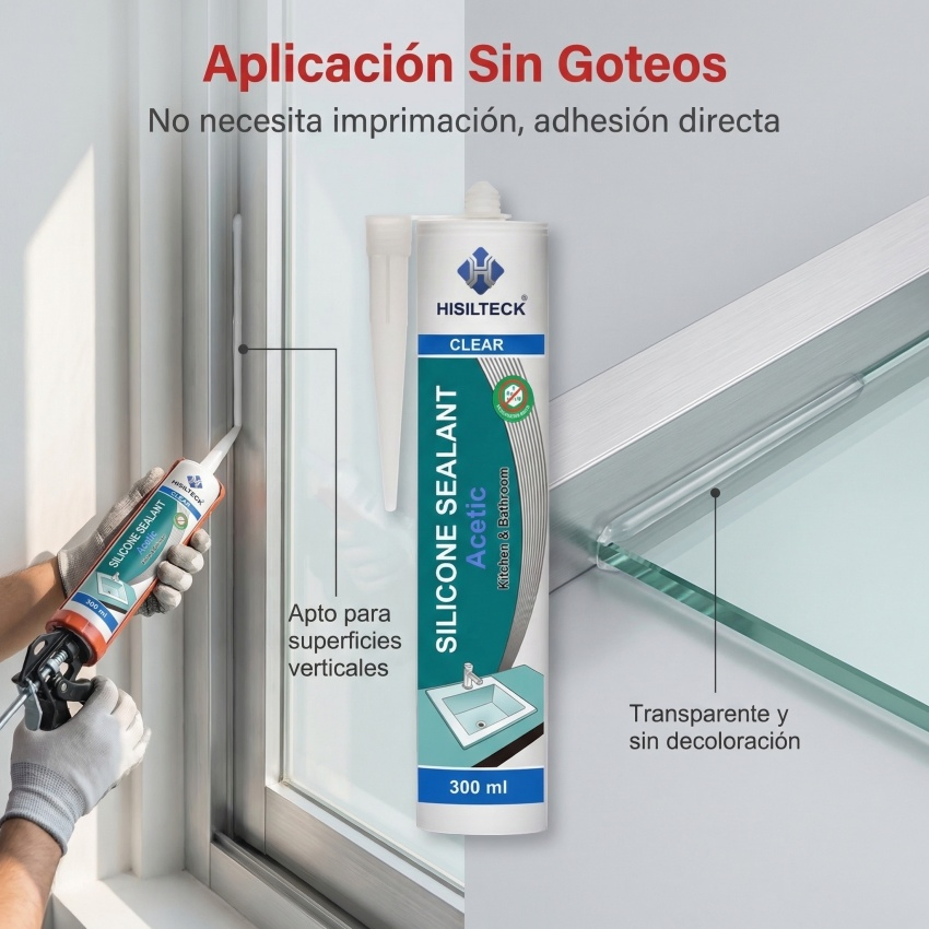 Eco-Friendly Low Voc Silicone Rubber Sealant - Long-Lasting Anti-Mold &amp; Non-Toxic Aquarium Safe Adhesive for Home Repair Decoration