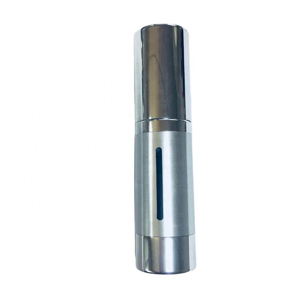 15ml Silver Coated Aluminum Airless Bottle Pump With Screen Printing For Skin Care Serum Facial Cleanser &amp; Shampoo