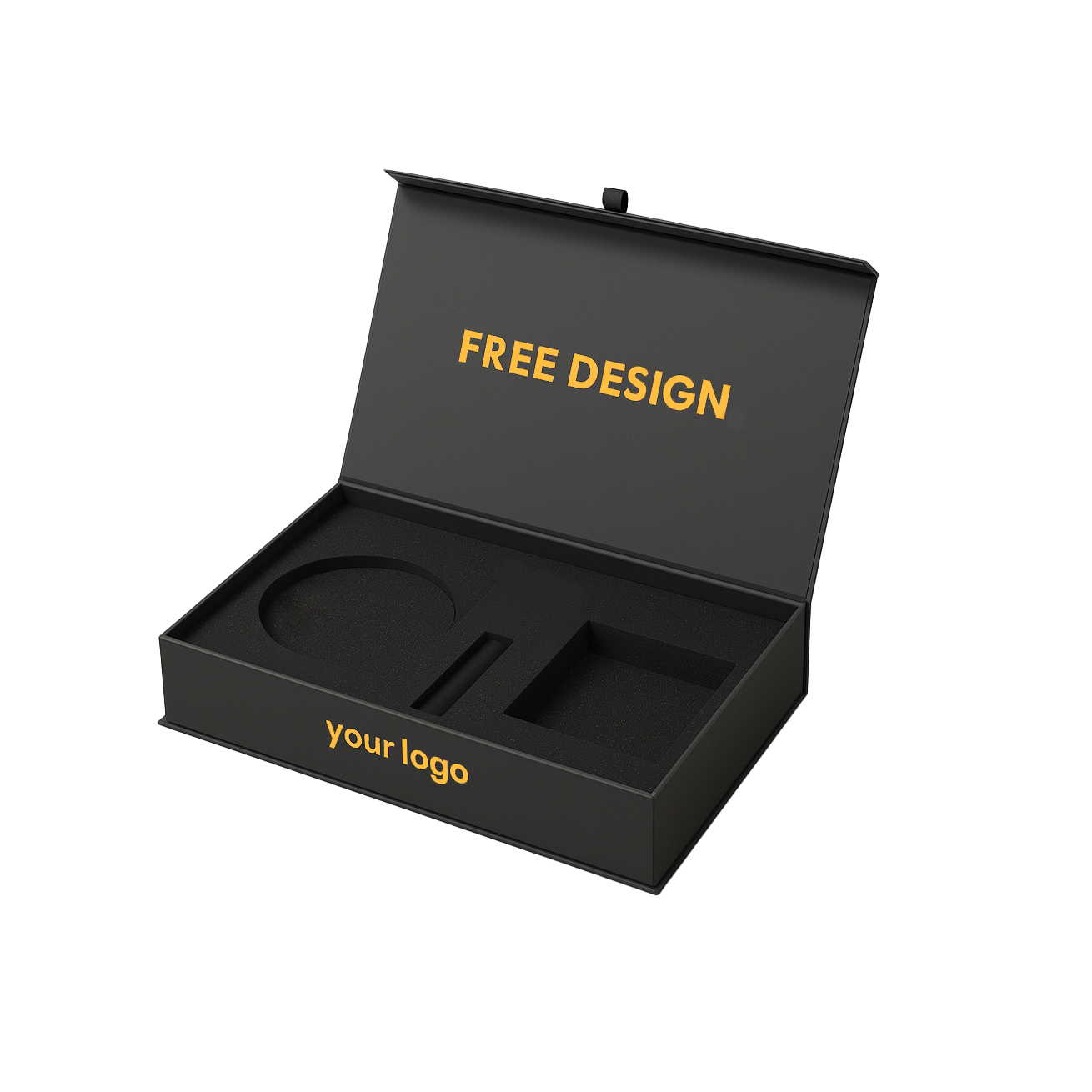 Luxury Custom Folding Cardboard Rigid Paper Boxes Magnetic Spot UV for Cosmetic Eyelash Foundation Skincare Packaging