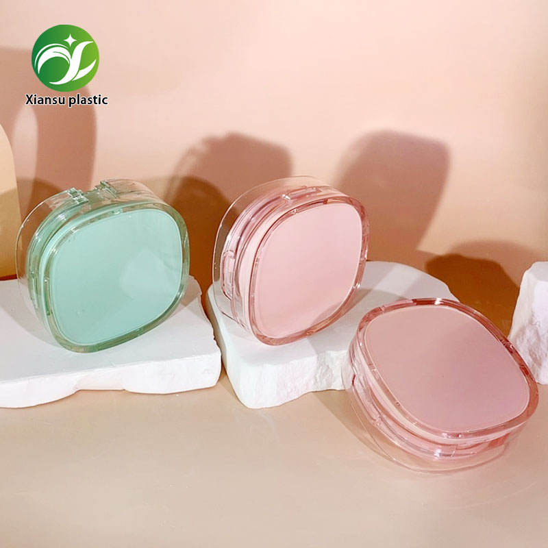 Rectangular Double Layer Transparent Air Cushion Plastic Premium Box Custom Cosmetic Packaging