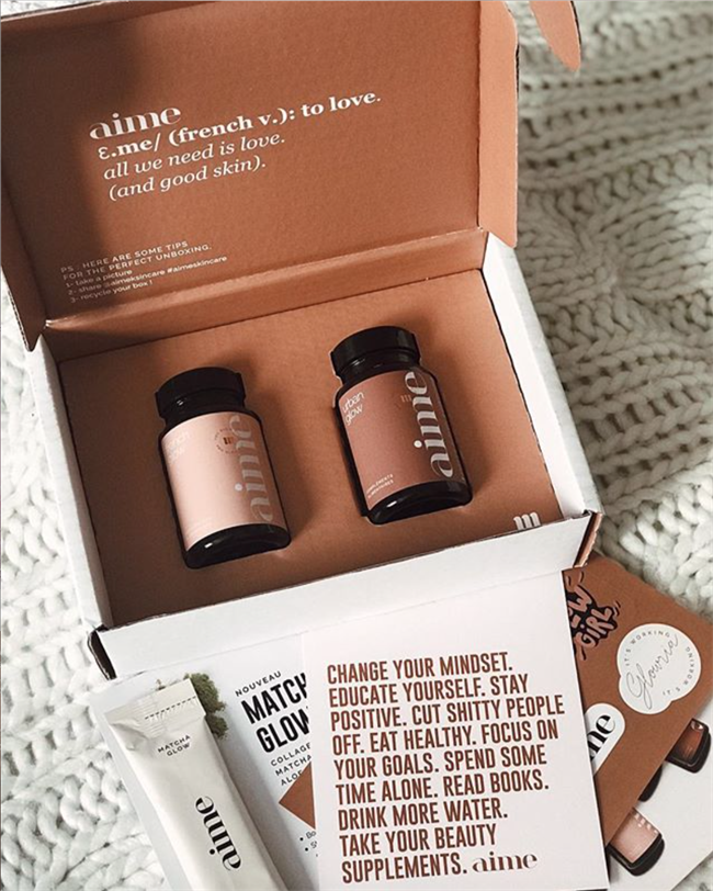 Corrugated Mailer Shipping Box With Custom Logo Luxury Skincare Kit Natural Organic Face Serum Cosmetics Packaging Set
