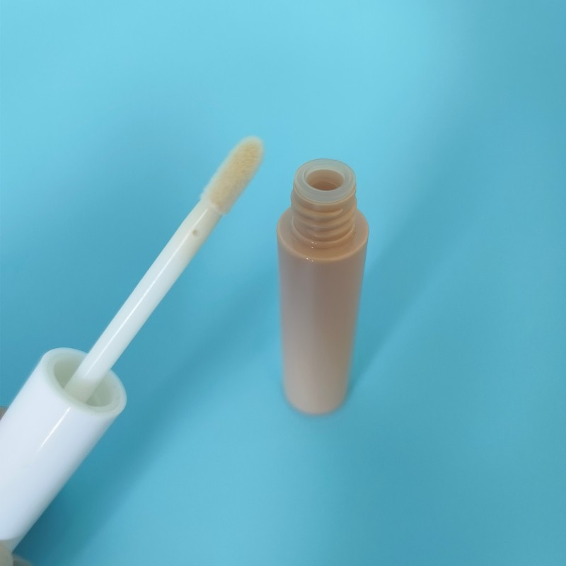 Fashion Pink Color Lip Gloss Tube Packaging with Foot Applicator for Cosmetic Packaging