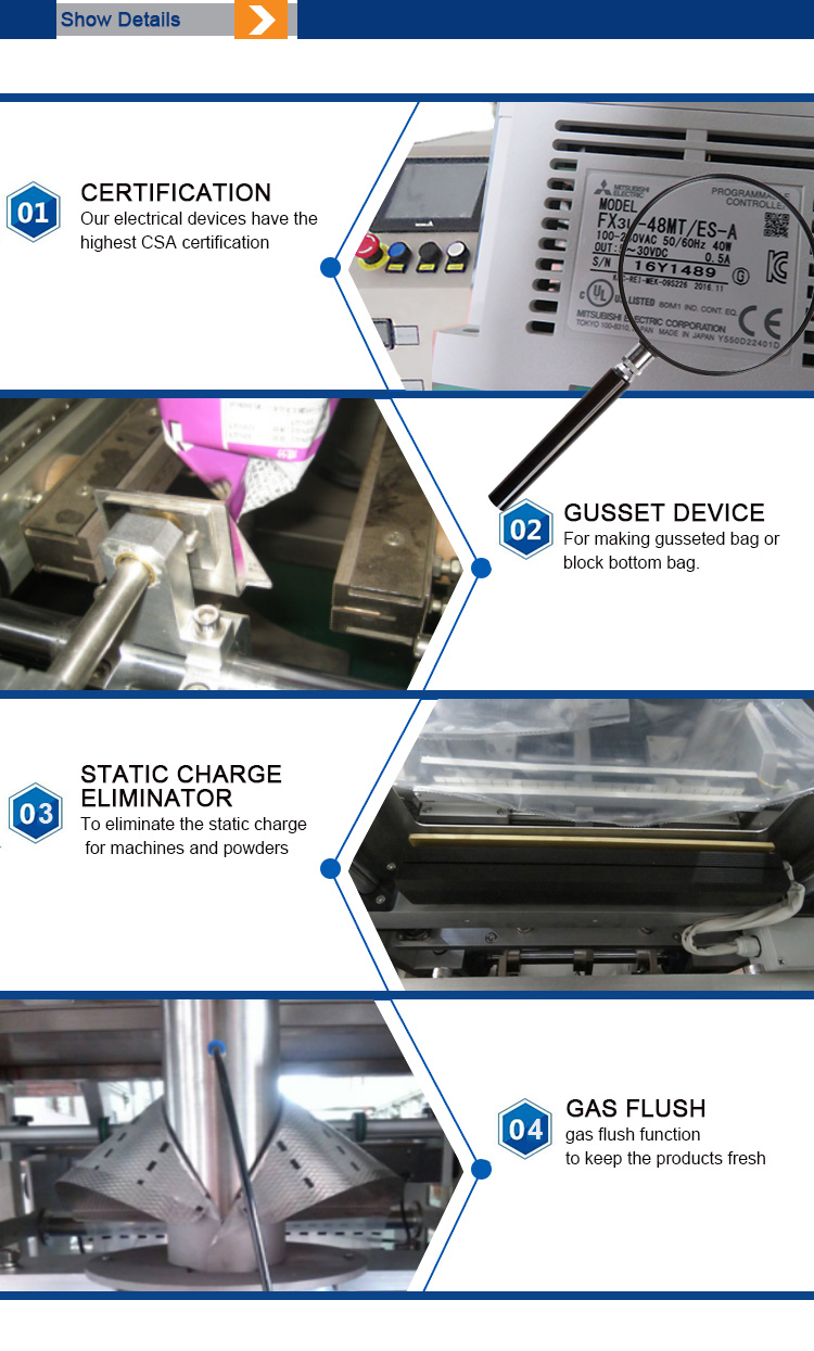 Full Packaging Automatic Vertical Bagging Liquid Airless Multi Function Packaging Machines