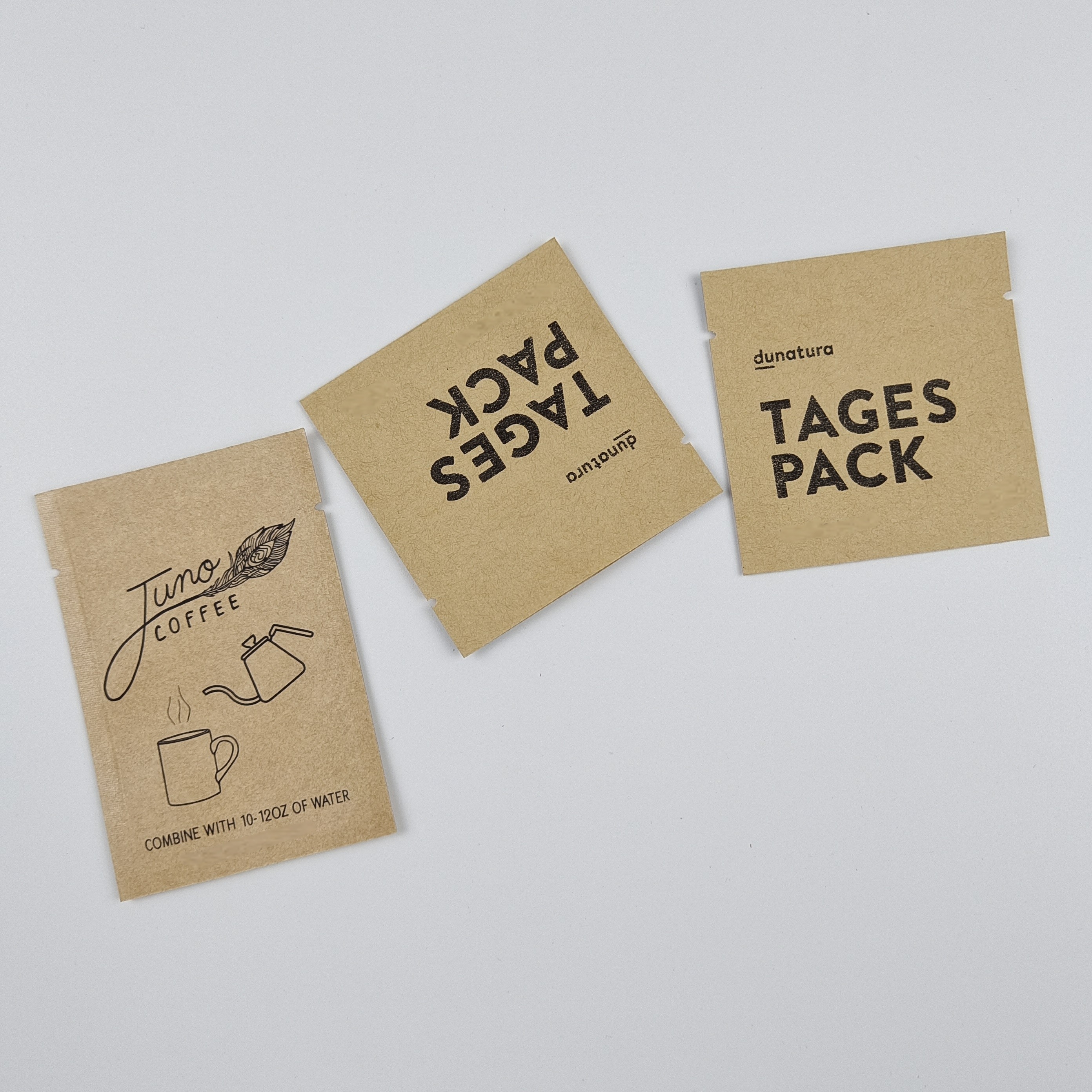 Low MOQ 200pcs Eco Friendly Compostable Food Packaging for Food Nut Flour Tea Rice Powder Cookies Biodegradable Kraft Paper Bag