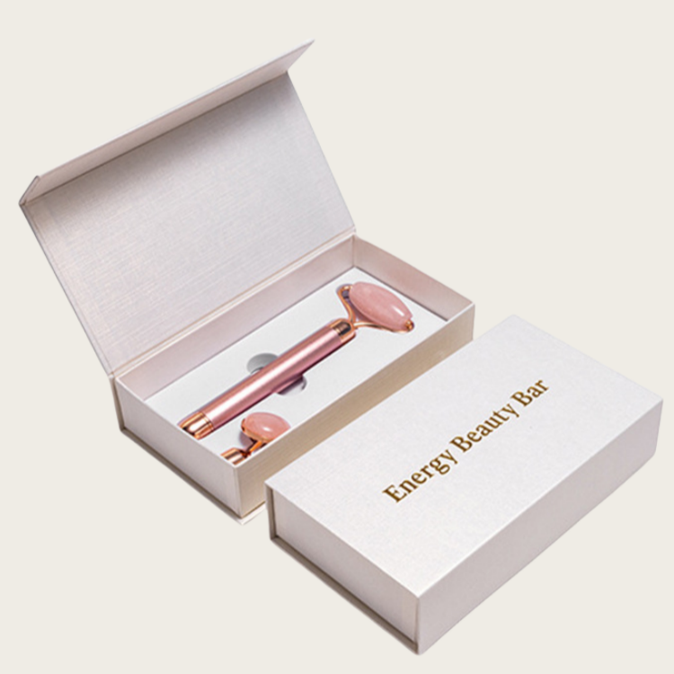 Custom Logo Book Shaped Magnetic Beauty Packaging Box Gift Box Paperboard Paper Box for Face Beauty Packaging