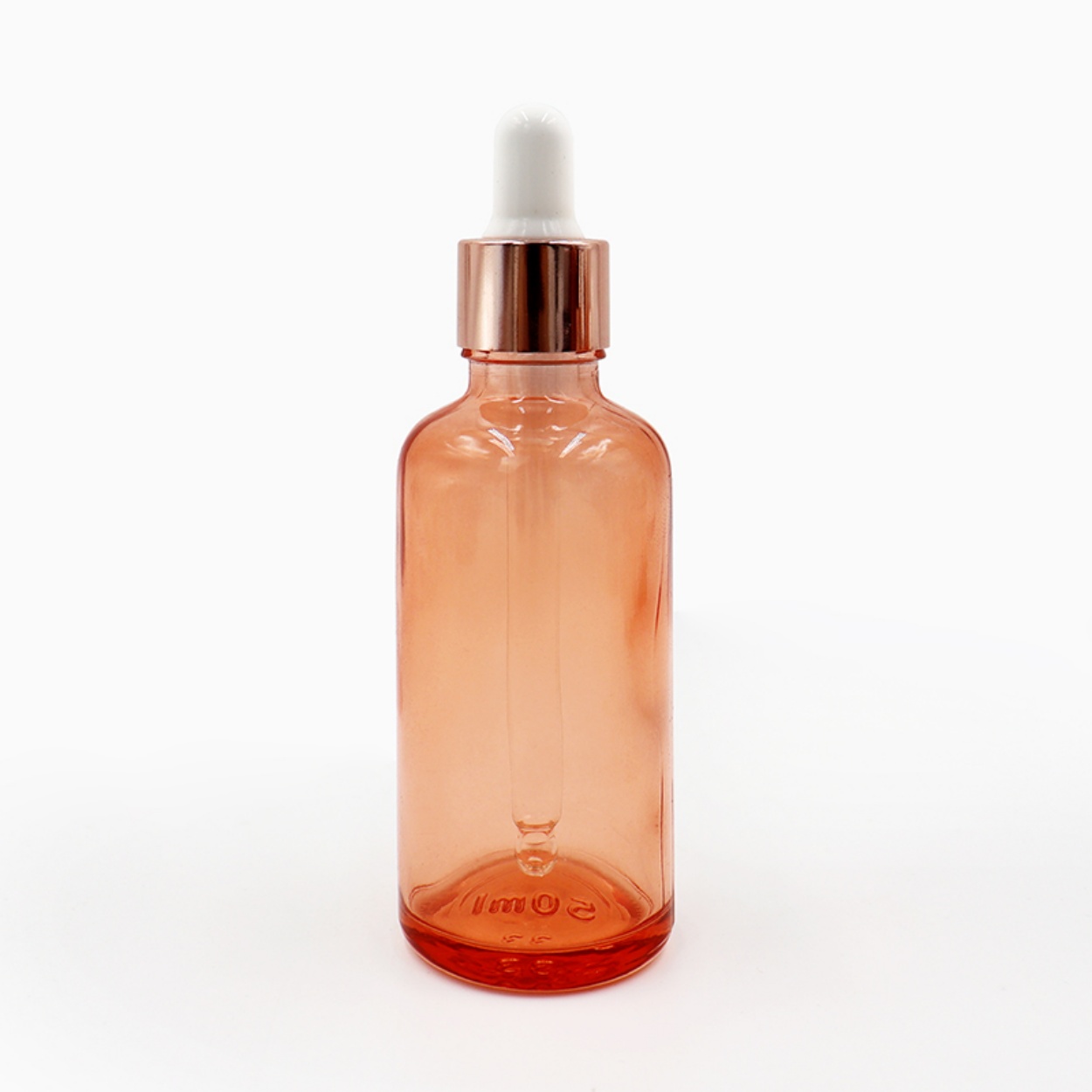 Organic Design 1oz 2oz 3oz Pink Glass Skincare Bottles Set with Screen Printing Ready Stock Cosmetic Serum &amp; Eye Drop Bottles