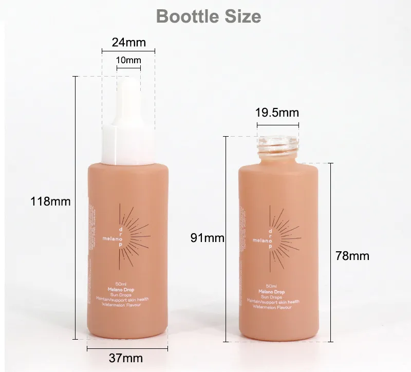 Glass Dropper Bottle Dimension