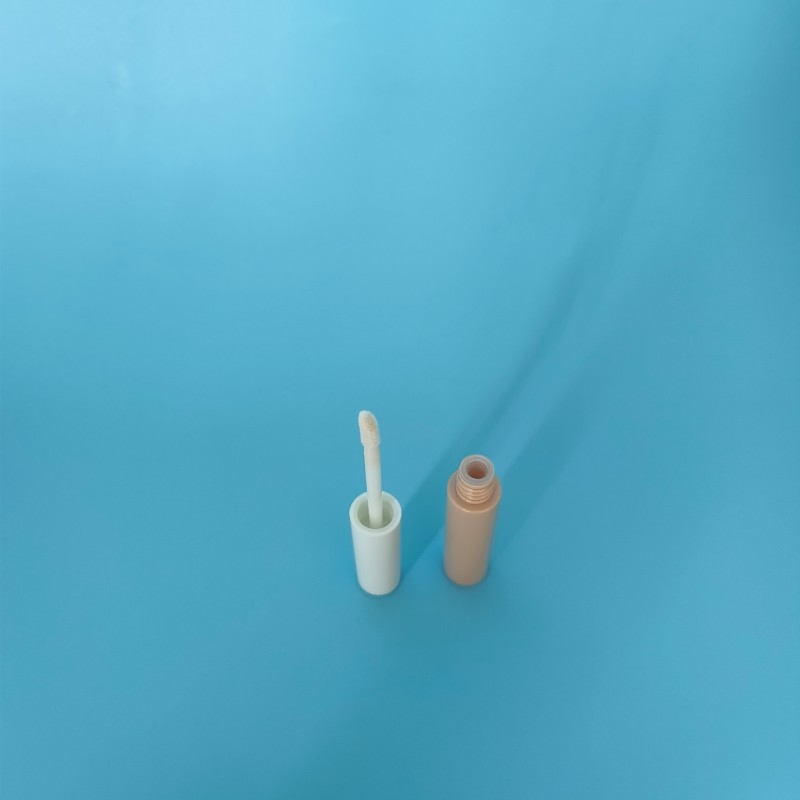 Fashion Pink Color Lip Gloss Tube Packaging with Foot Applicator for Cosmetic Packaging