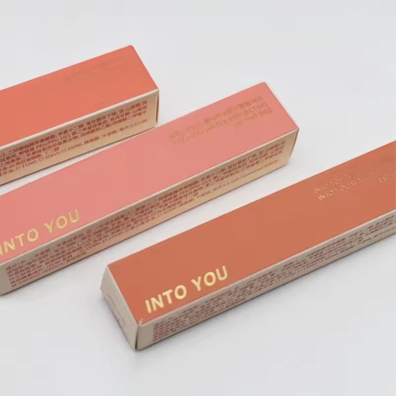 Private Label Empty Lip Gloss Tube Paper Boxes Packaging for Makeup Tool