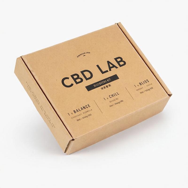 Custom Packing Box With Paper Insert for Essential Oil Bottle Logistics Shipping Mailer Box Double-sided Printing with Logo