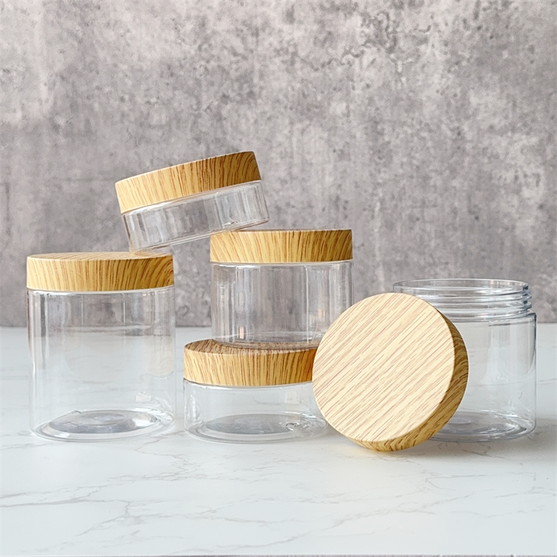 Customized Wholesale Plastic 50g-250g Face &amp; Body Cream Jar With Frosting Cap For Skin Care Packaging