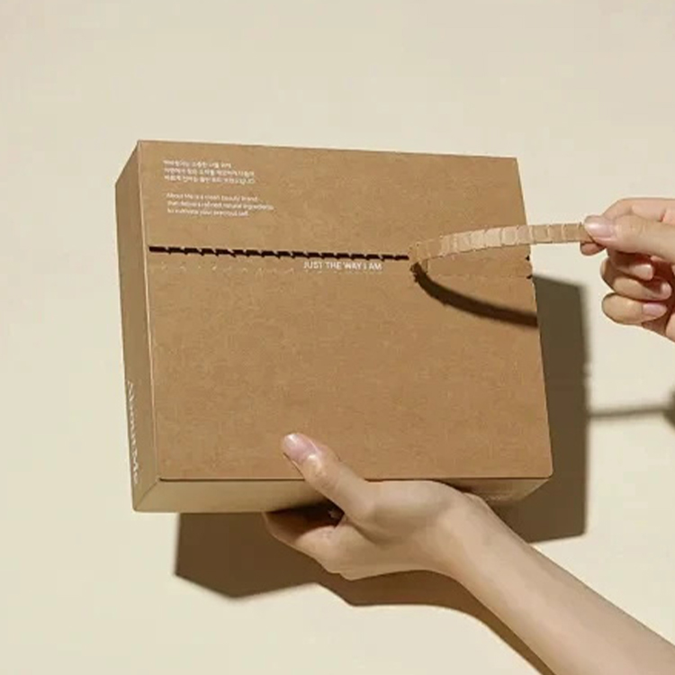 High-End Custom Logo Self-Sealing Corrugated Mailer Carton Recycled Packaging Boxes for Skin Care Cosmetics Embossed Shipping