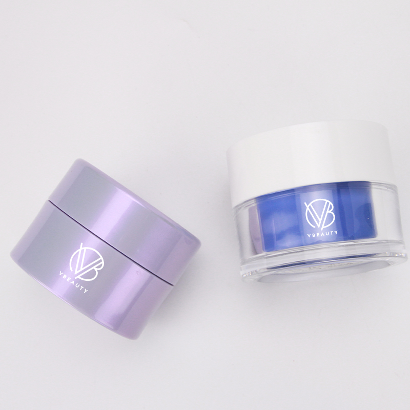 High Quality Empty Cosmetic Packaging Custom Logo 30g Refillable Double Wall Cream Jar And Screw Lid
