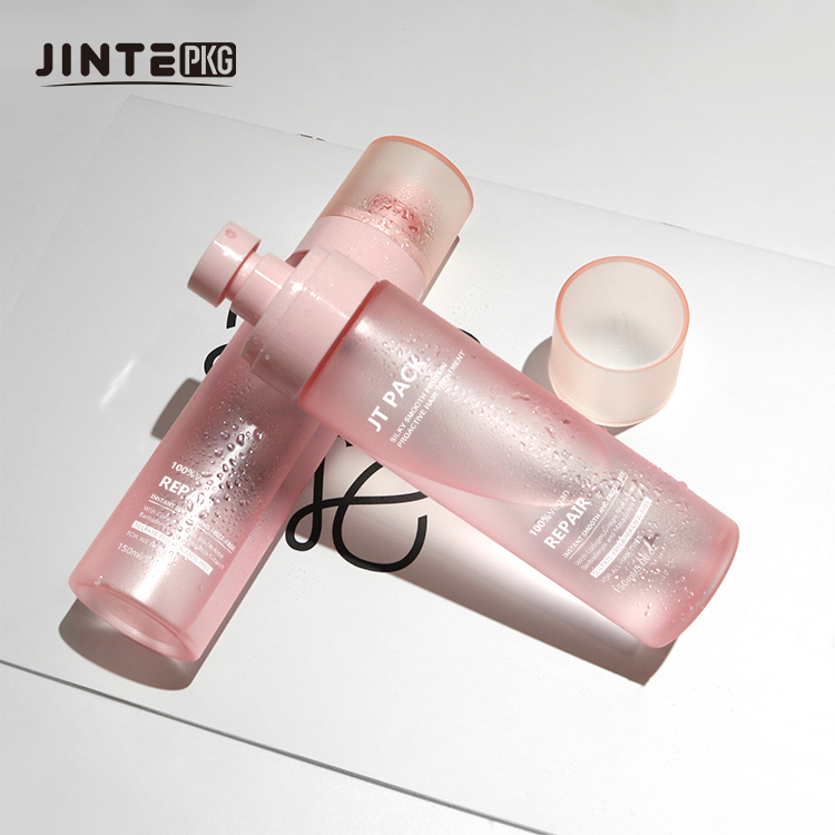 Cute Pink Cosmetic Packaging Plastic PET Spray Bottle for Skincare Face Mist Body Oil 5oz