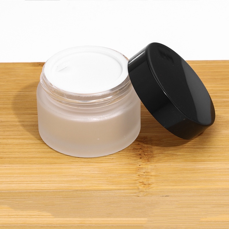 Factory Direct Cosmetic Glass Jar 10g 30g 50g 100g Cream Container Frosting Cosmetic Jar