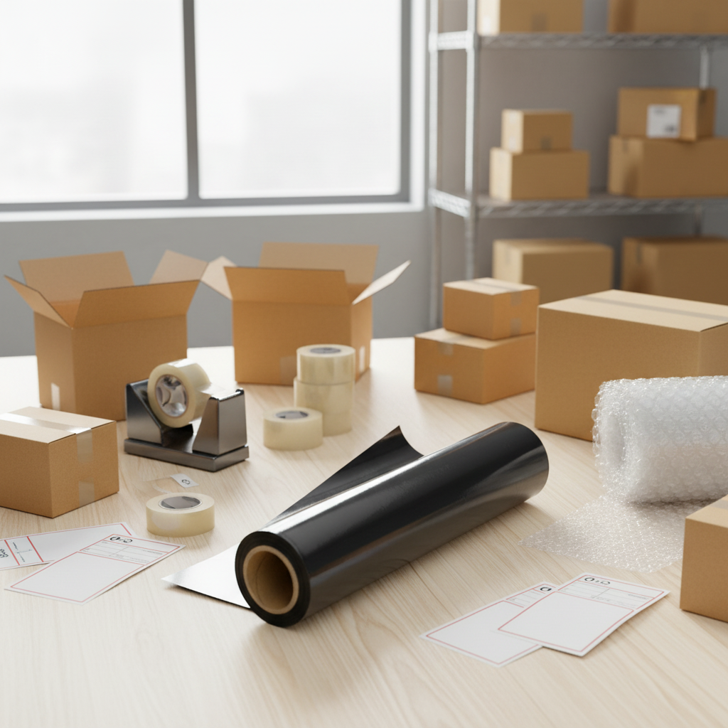 Sustainable CPP Compression Film Recyclable Material for Eco-Conscious Packaging Reduce Waste &amp; Lower Carbon Footprint Black