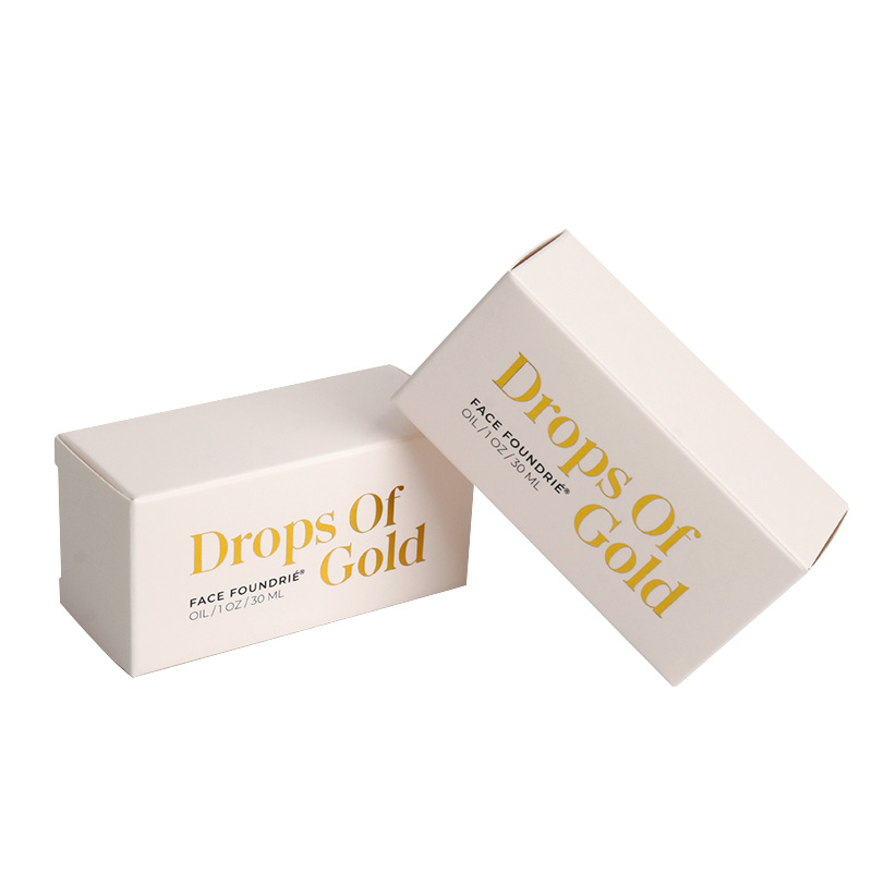 High Quality Custom Logo Cosmetic Packaging Box for Face Oil Serum Printed Paper Folding Carton