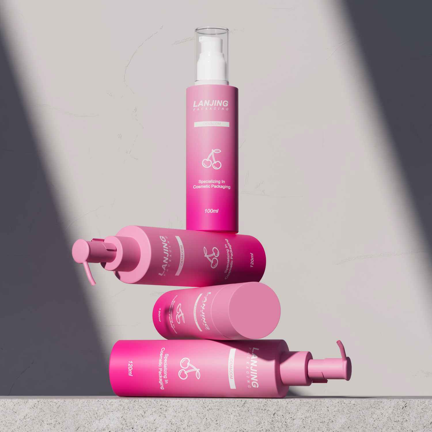 Skincare Packaging Containers Luxury Glass Spray Lotion 1oz 30ml 50ml 60ml 100ml 120ml Frosted Glass Jar and Serum Bottle