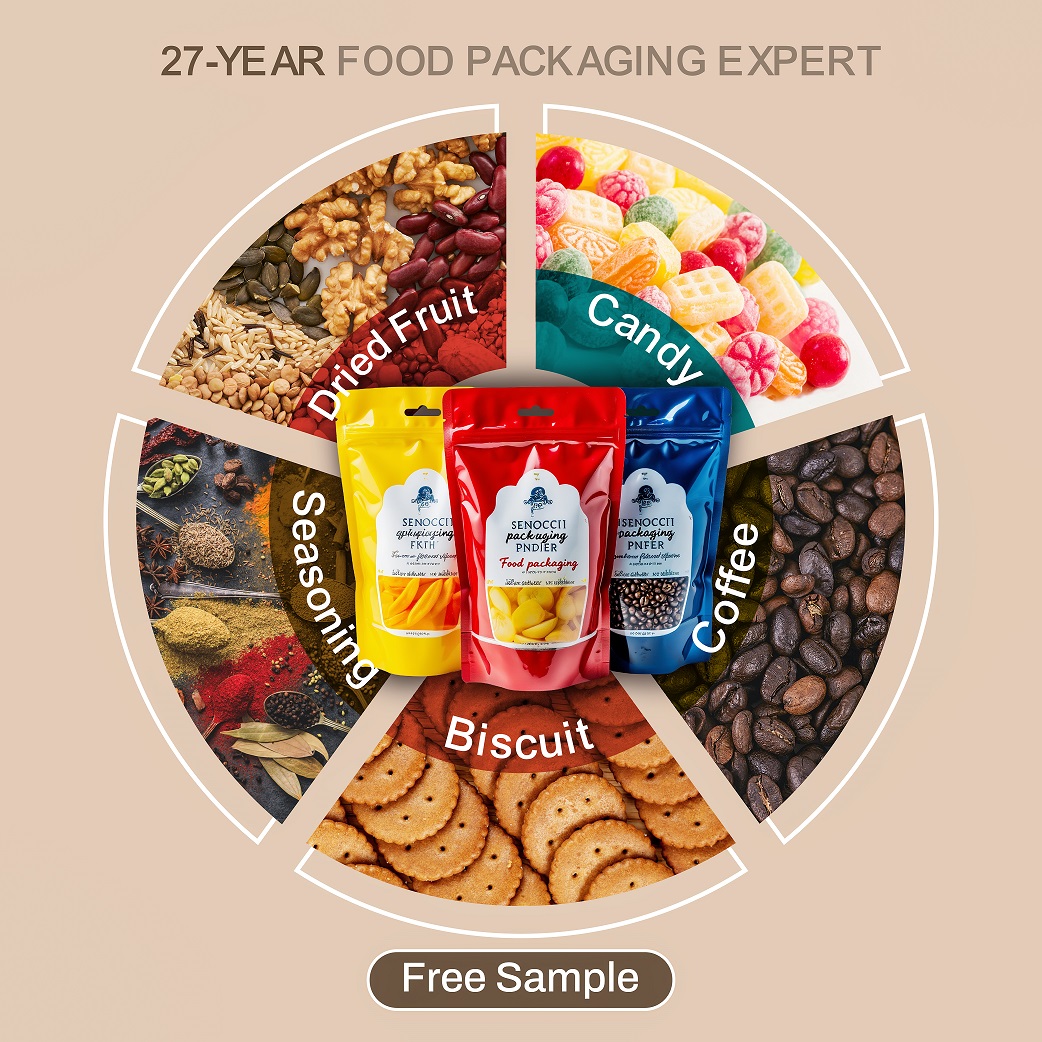 High Quality Custom Printed Stand-Up Pouch Recyclable Kraft Paper Packaging for Liquid Shampoo Spout Bag