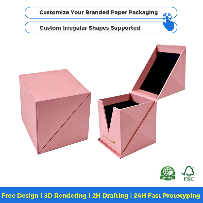 Logo Eco-Friendly Recyclable Custom Candle Box Packaging Rigid Paper Box Candle Package Box for Candle Sponge