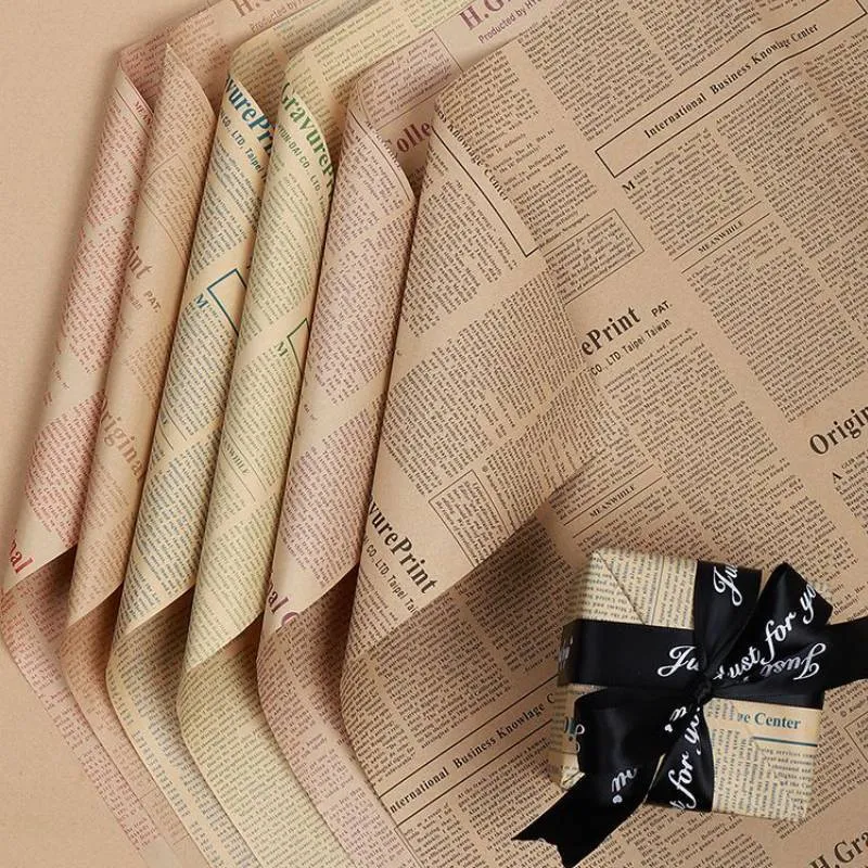 Wholesale Custom Printed Flower Wrapping Craft Paper and Gift Packing Paper Decoration Craft Packaging Paper