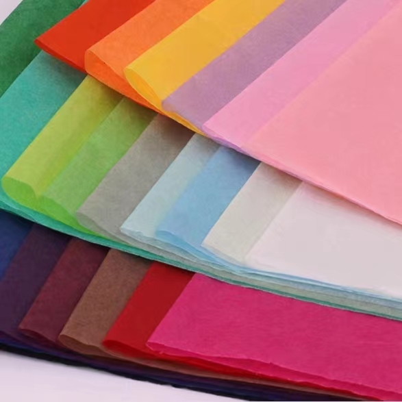 Custom Printed Coated Pulp Black Logo White Paper Sheet Flower Wrapping Paper Gifts Clothes Hand Bags Tissues Packaged Cartons