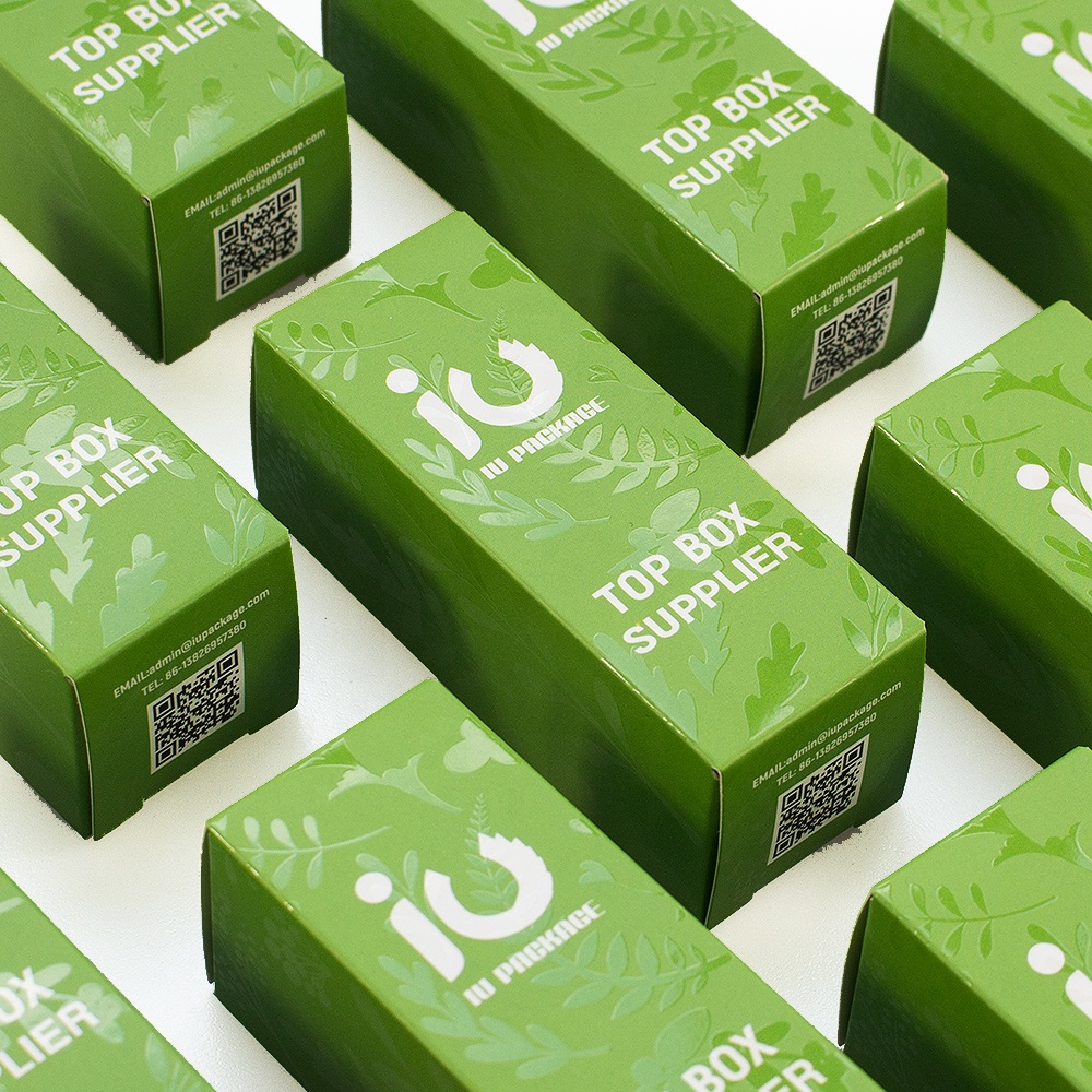 Tuck End Cosmetic Box with UV for Dropper Bottle | Custom Paper Packaging Manufacturer
