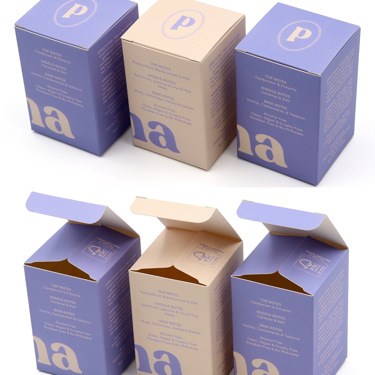 Coated Paper Packaging Box Skin Care Beauty Products Pack Cosmetic Serum Perfume Small Box Packaging Custom