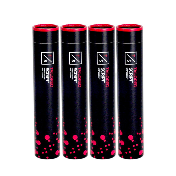 Eco cosmetic cylinder paper tube display