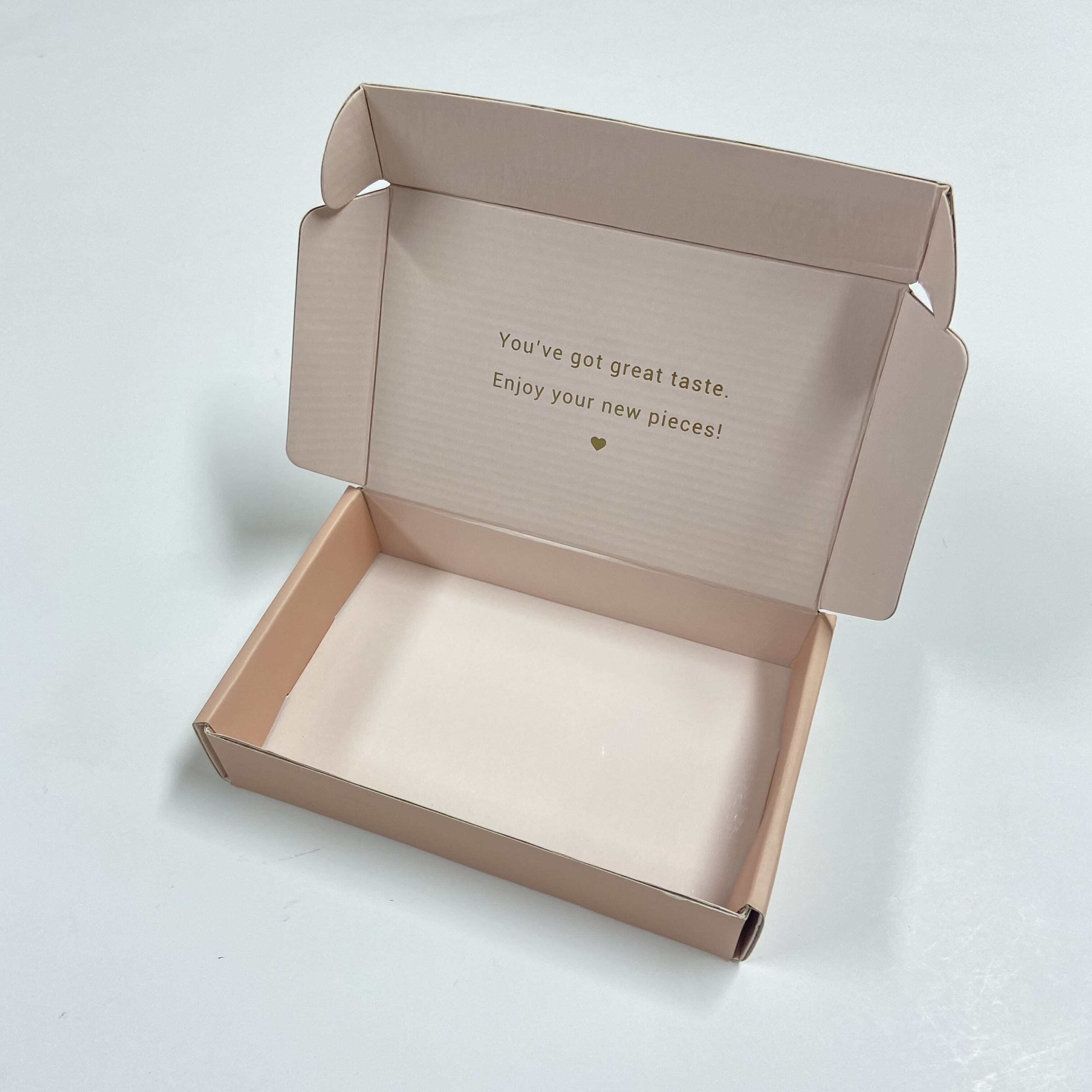 Custom Printed Logo Pink Corrugated Cardboard Cosmetic Wig Packaging Mailer Shipping Paper Gift Box