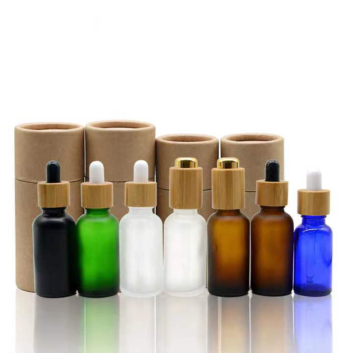 Cosmetic Containers 100% Organic Wood Bamboo Glass Jar\/Bottle Cosmetic Packaging