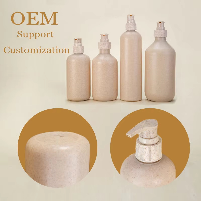 Wholesale Custom Various Size Capacity Logo Press Type Cylindrical Opaque Leak Proof Sealed Airtight PE Plastic Shampoo Bottle