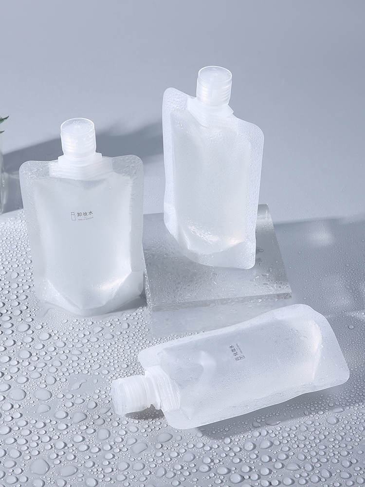 Small Travel Hand Liquid Detergent Foam Soap Dispenser Water Packaging Bag for Shampoo Custom Printed Plastic Refill Spout Pouch