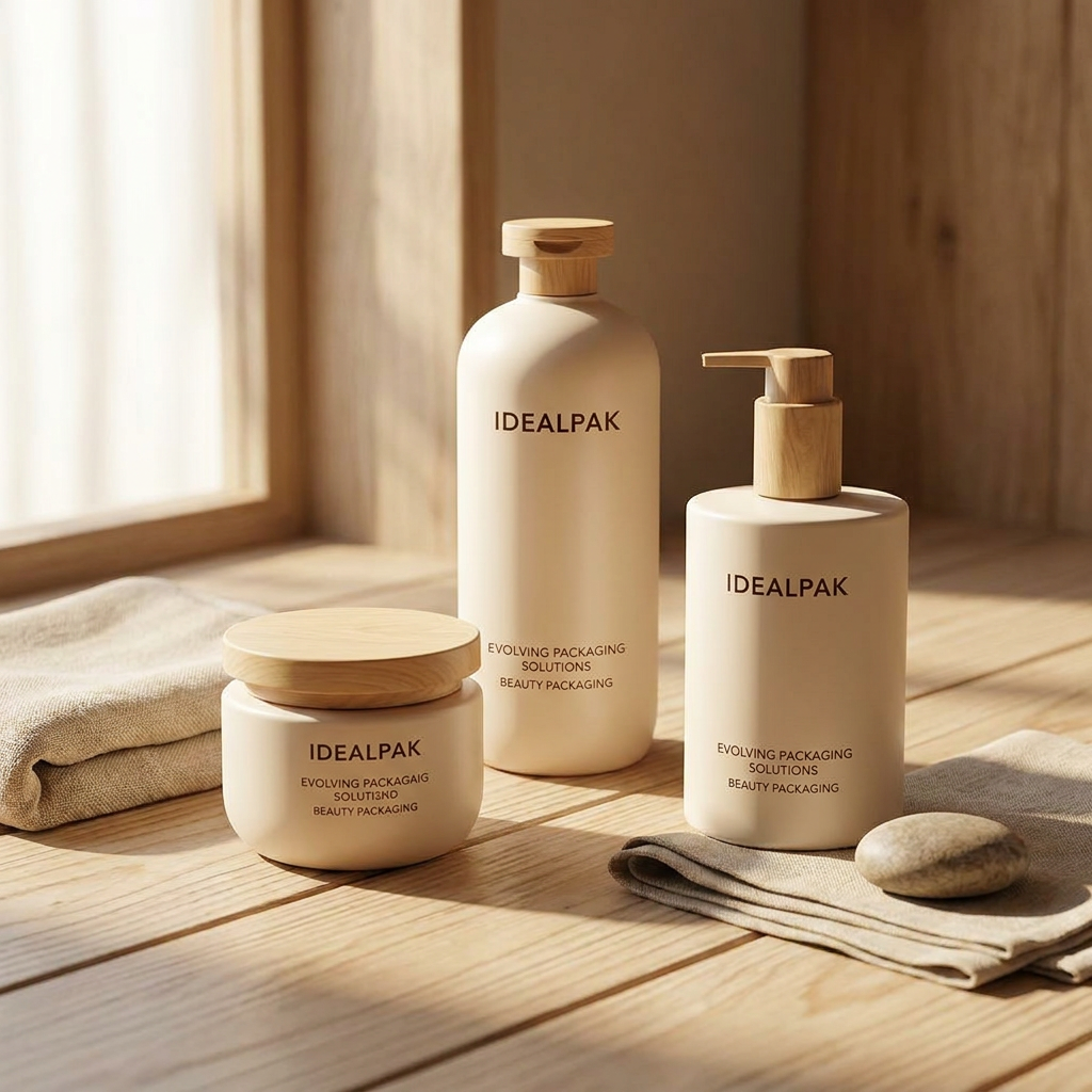 Cosmetic Packaging Bottle Set Lotion Plastic Squeeze Bottle Cosmetic Jar for Cream