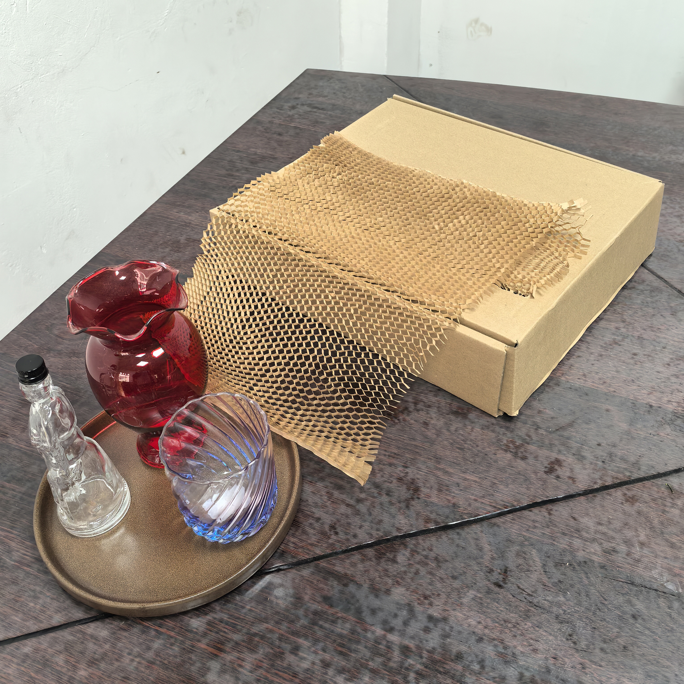 3D Honeycomb Stretch Paper Biodegradable &amp; Recyclable Sustainable Durable Packaging Designed for Secure Wrap Protection