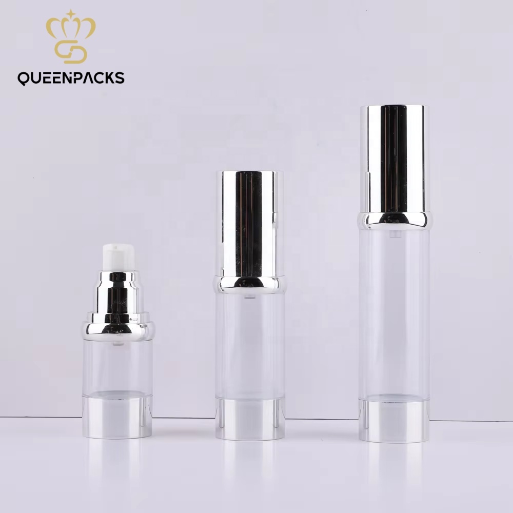 Competitive Price Plastic Bottle With Silver Cap Sleek Design Refillable Lotion Container Ideal for Beauty Products