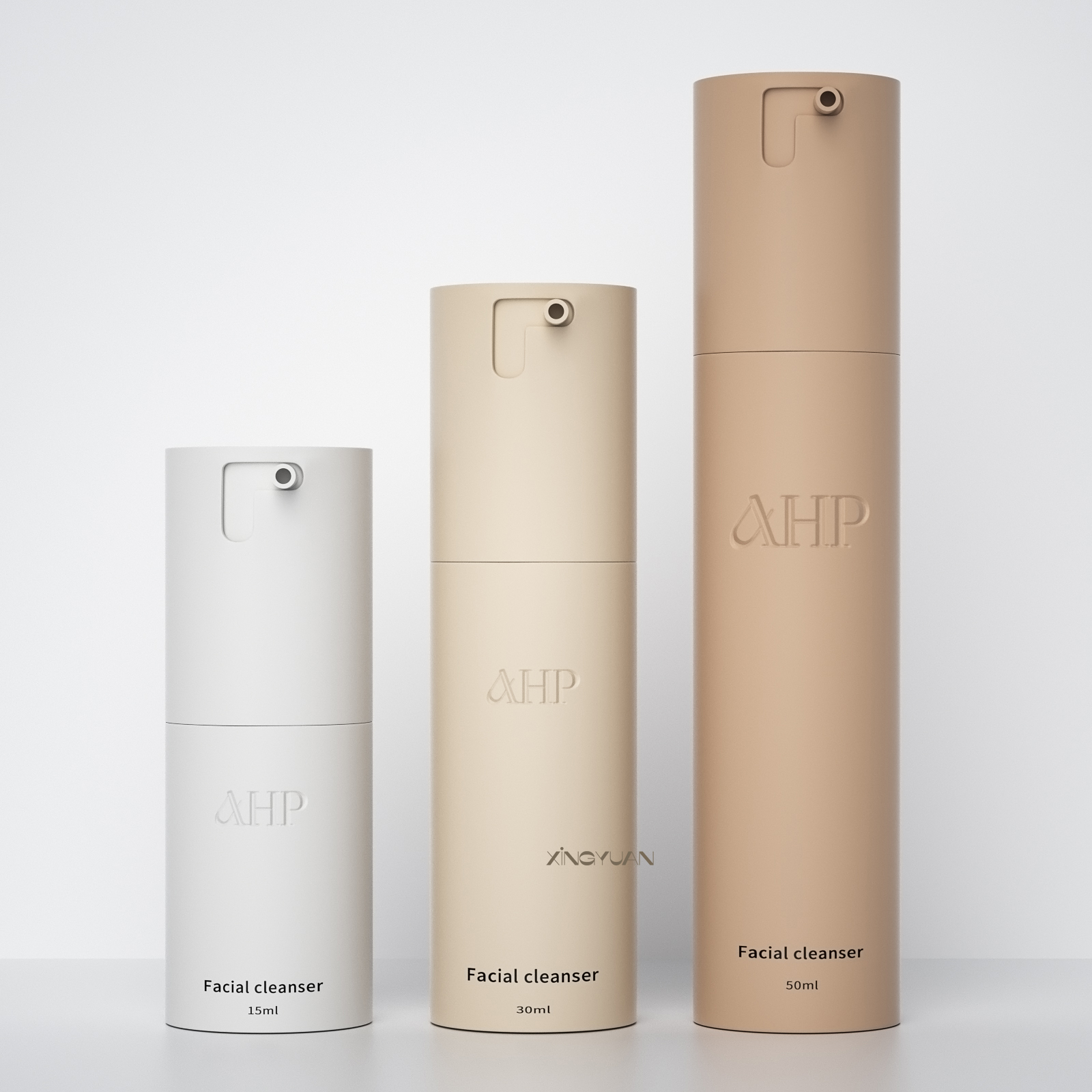 Airless pump lotion bottle variant 2