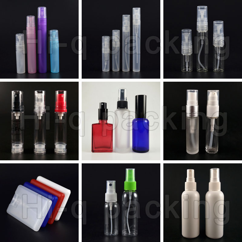 10ml Square Mini Travel Pocket Perfume Atomizer Alcohol Spray Glass Bottle With Plastic Cover Refillable Perfume Bottle