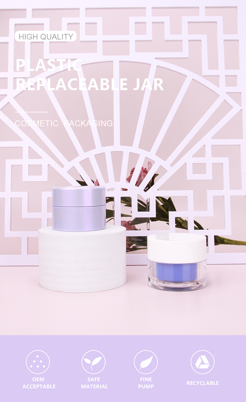 Cosmetic Cream Jar Showcase