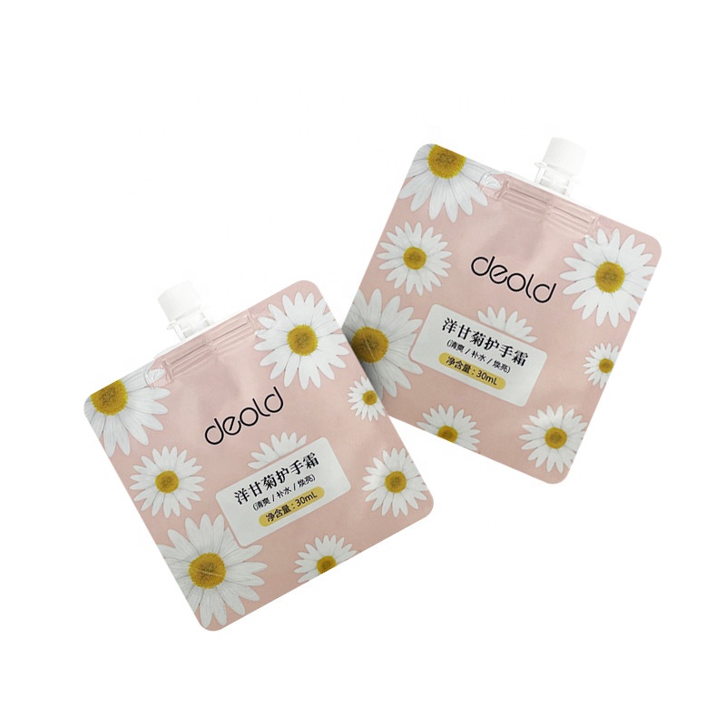 Cosmetic Hand Cream Sample Facial Mask Lotion Portable Travel Plastic Packing Bag Skin Care Aluminum Foil Small Nozzle Pocket