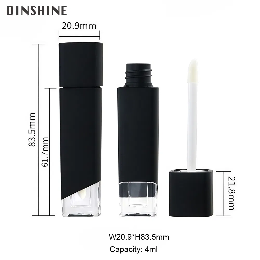 4ml New Plastic Private Label Brush Matte Empty Lip Gloss Tube Packaging