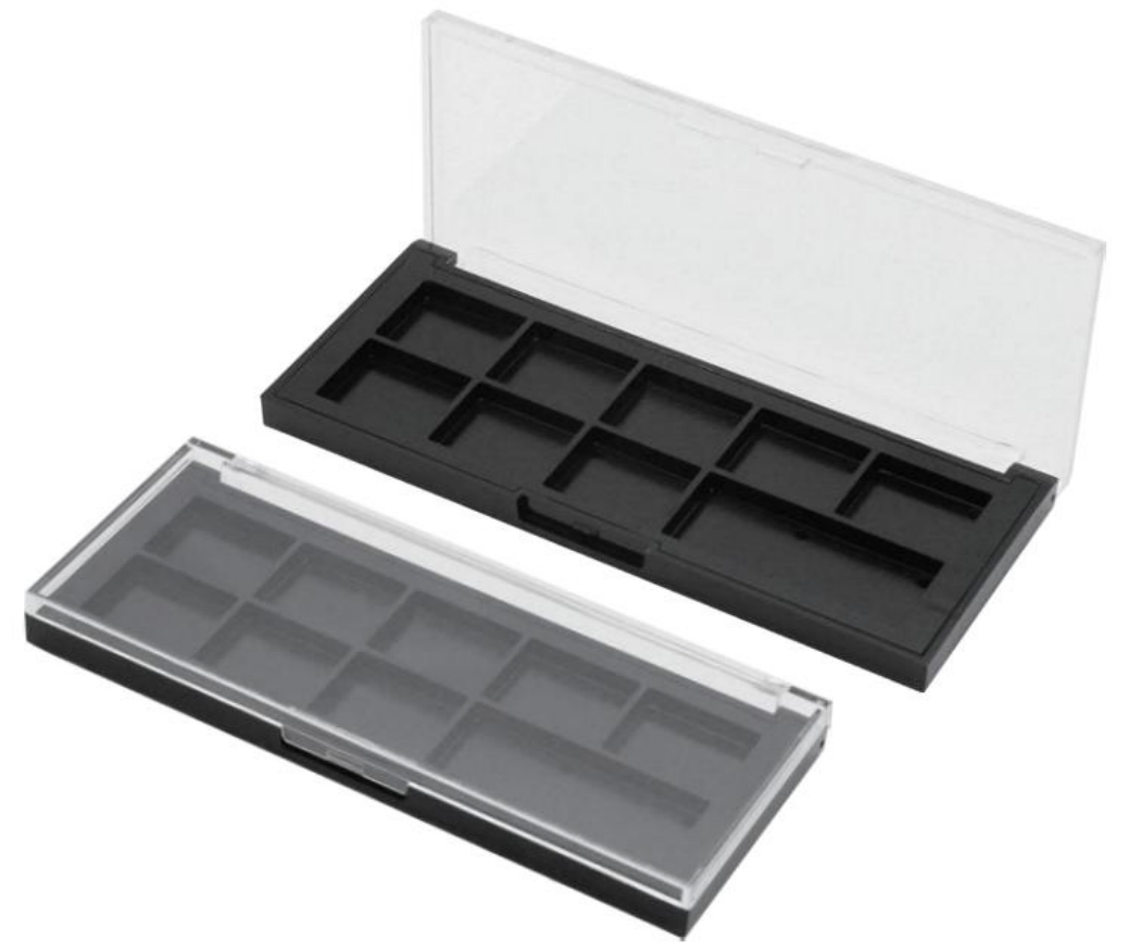 China Manufacturer Makeup Cosmetic Tube Jar Case Private Label 8 Pan Refillable Eyeshadow Palette Makeup Packaging