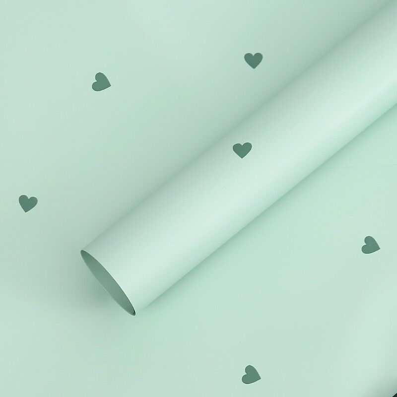 Wholesale Valentine's Day Decoration Flower Shop Waterproof Solid Color Bouquet Flower Wrapping Packaging Paper